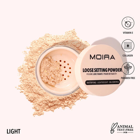 MOIRA - POUDRE FIXATION LIBRE (NOUVELLES TEINTES)