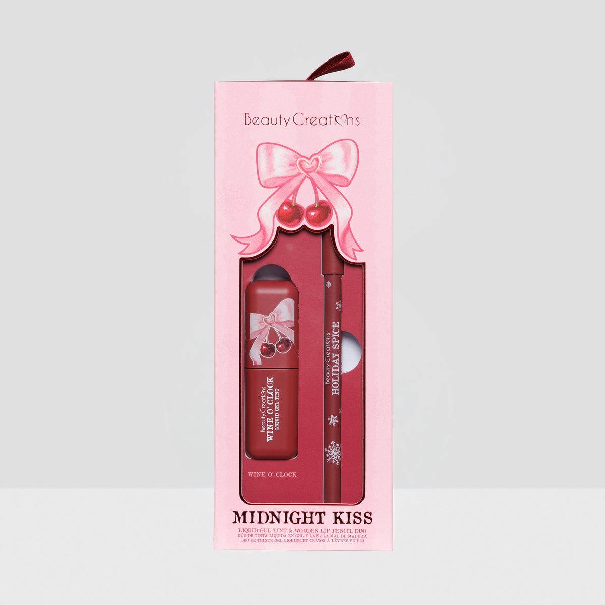 BEAUTY CREATIONS - MIDNIGHT KISS LIQUID TINT & WOODEN LIP PENCIL DUO - (1PC)