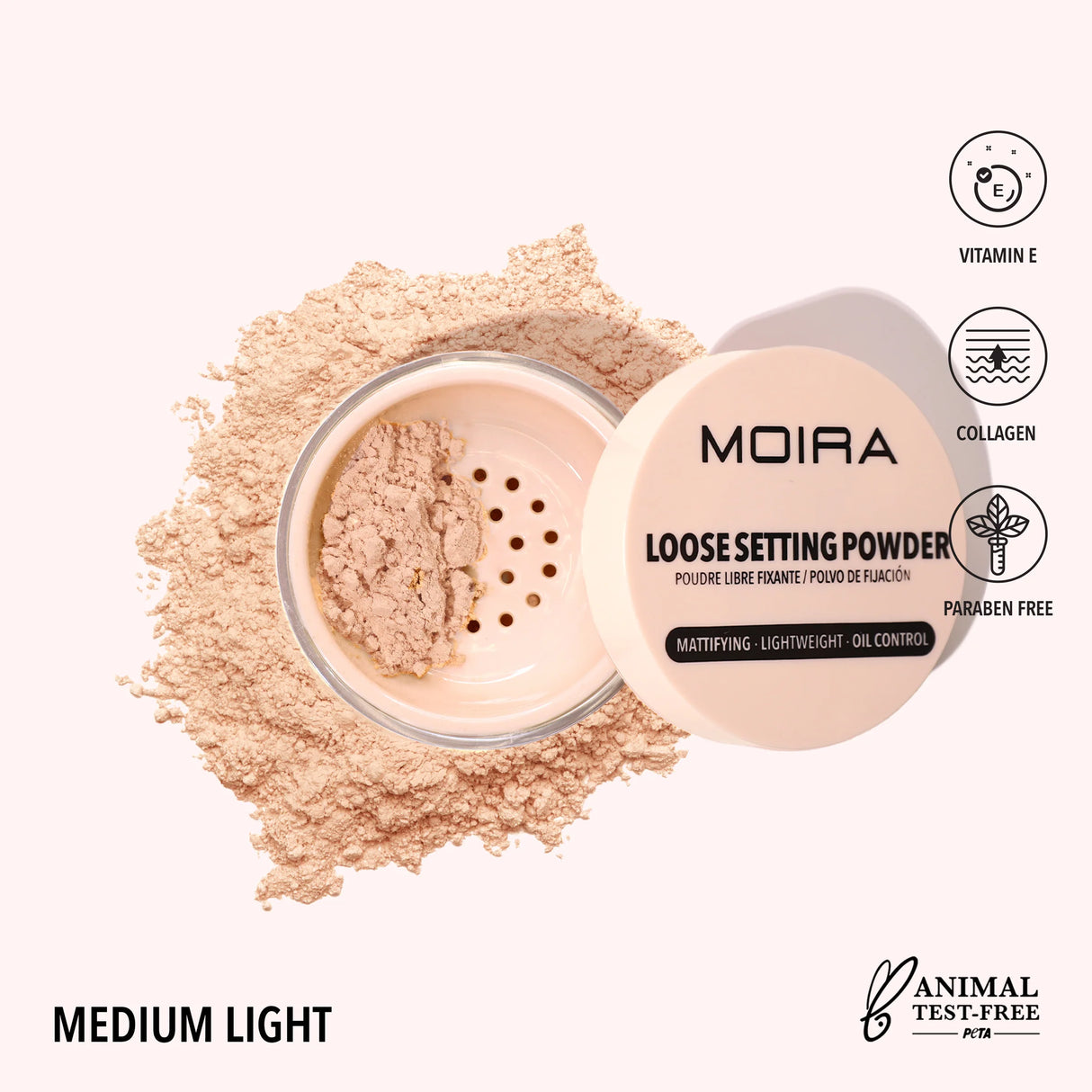 MOIRA - POUDRE FIXATION LIBRE (NOUVELLES TEINTES)