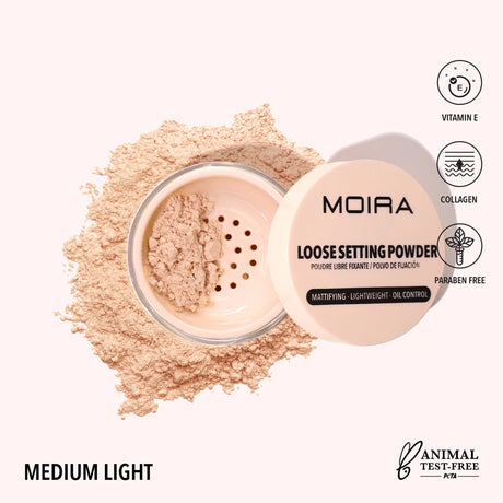MOIRA - POUDRE FIXATION LIBRE (NOUVELLES TEINTES)