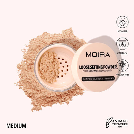 MOIRA - POUDRE FIXATION LIBRE (NOUVELLES TEINTES)