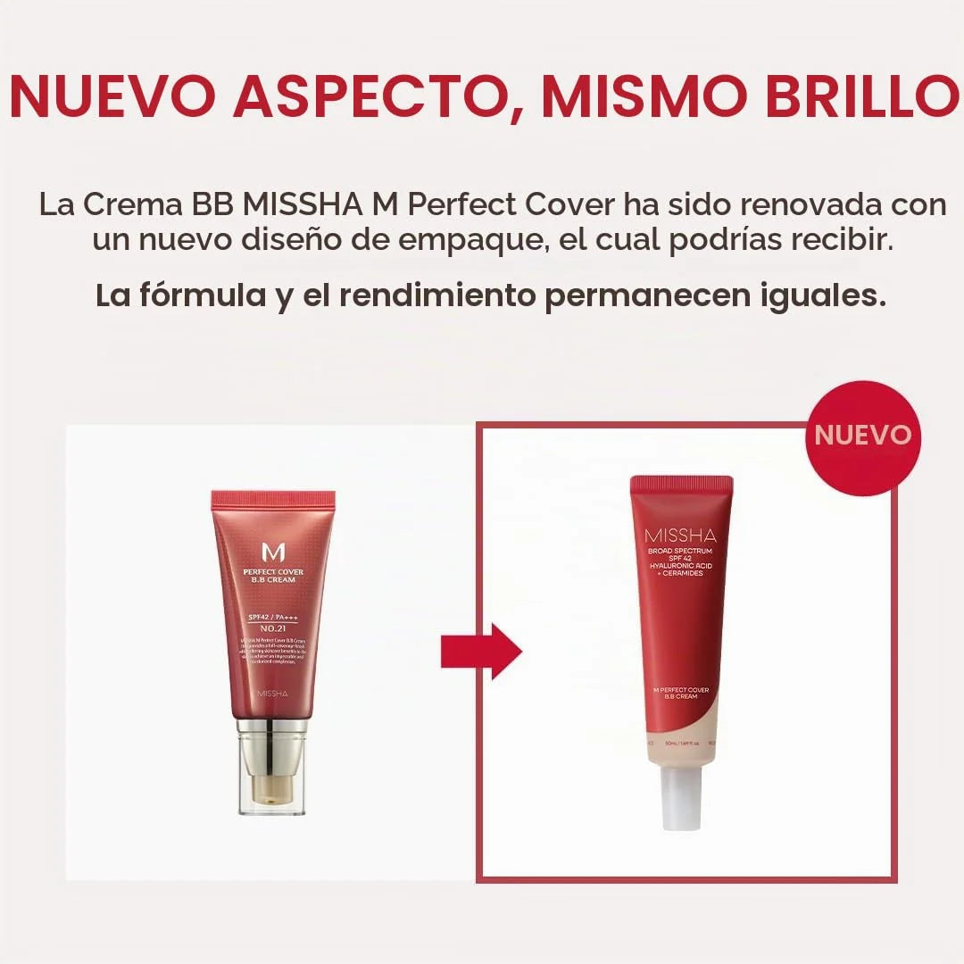 MISSHA - PERFECT COVER BB CREAM SPF 42 PA+++ - (1PC)