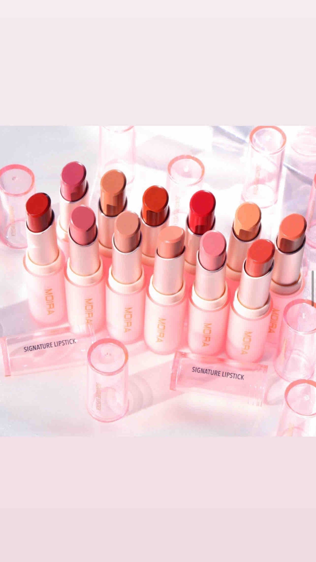 MOIRA- SIGNATURE LIPSTICK (12 TONES)- FULL DISPLAY