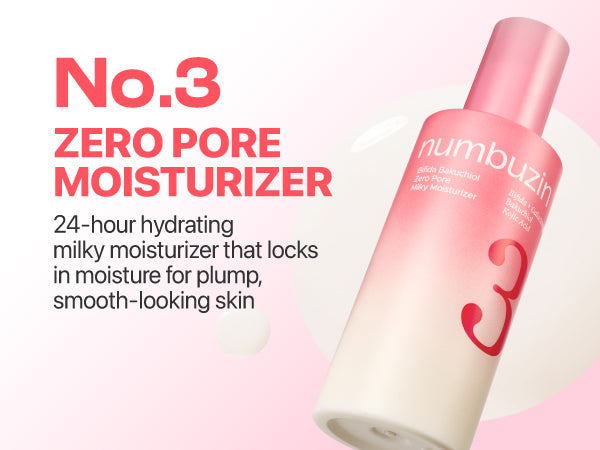 NUMBUZIN - BIFIDA BAKUCHIOL ZERO PORE MILKY MOISTURIZER - (1PC)
