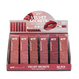ROMANTIC BEAUTY - VELVET LIQUID LIPSTICK-DISPLAY 24PCS