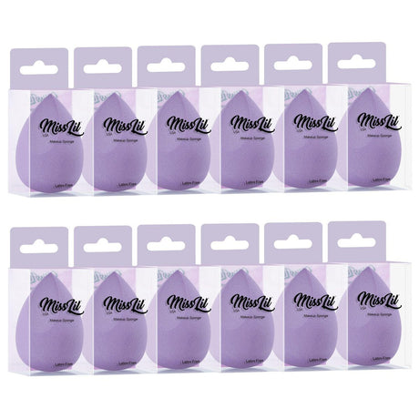 MISS LIL - MAKEUP SPONGES - 12 PCS