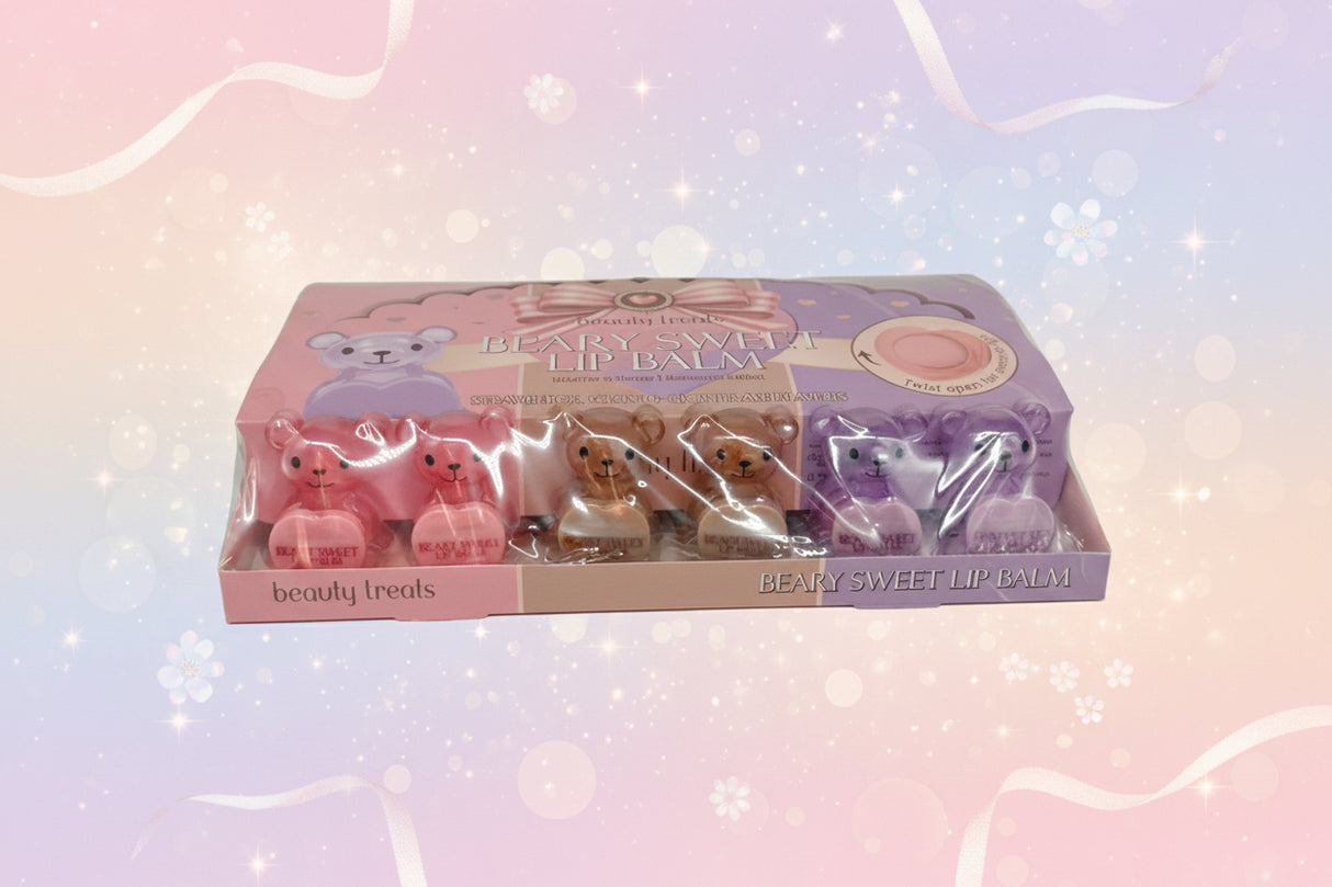 BEAUTY TREATS - BEARY SWEET LIP BALM (24PCS)