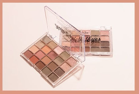 S.HE MAKEUP - HELLO!  EYES - 20 COLOR EYESHADOW PALETTE (24PCS)