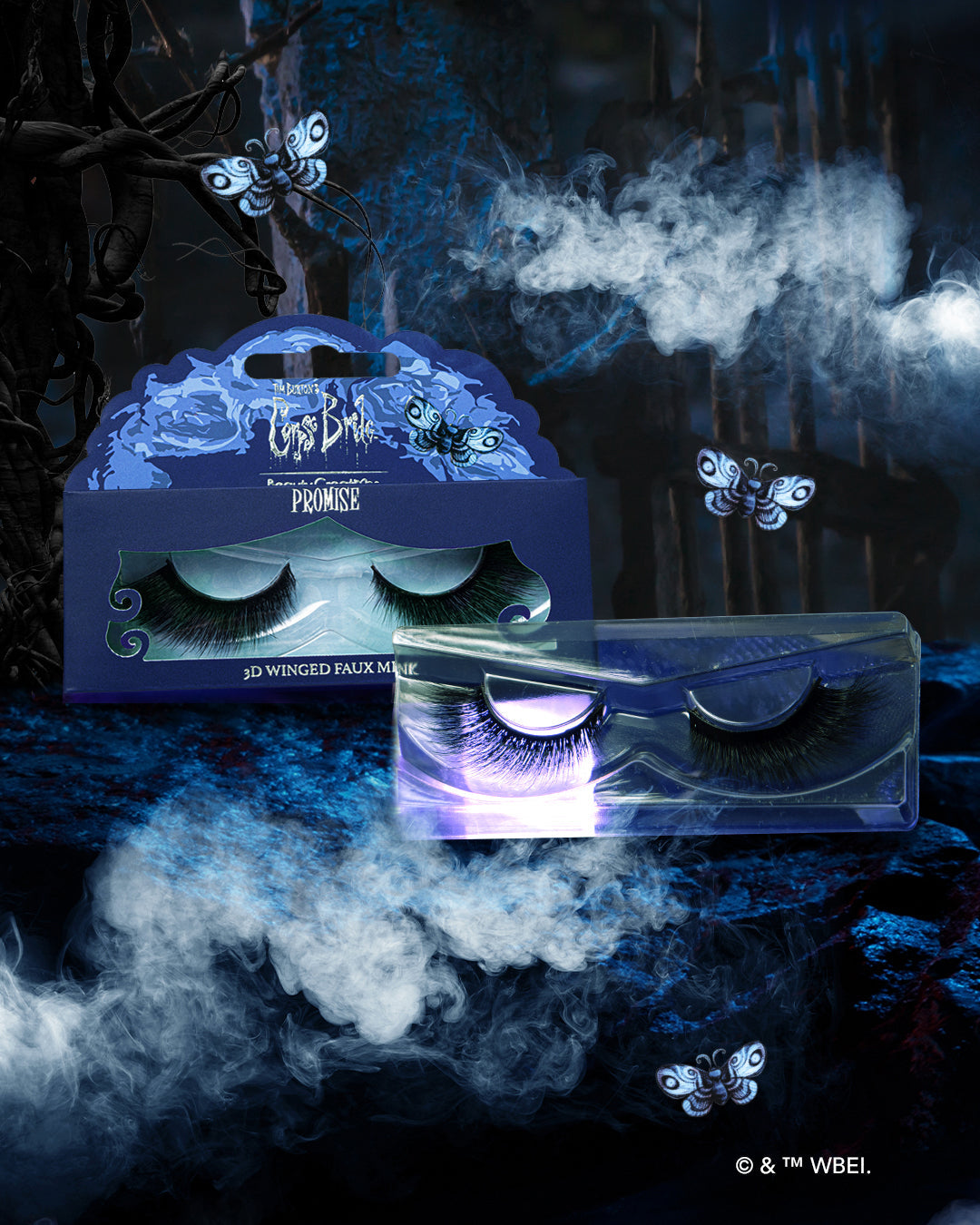 BEAUTY CREATIONS X TIM BURTON'S CORPSE BRIDE "PROMISE" 3D WINGED FAUX MINK LASHES