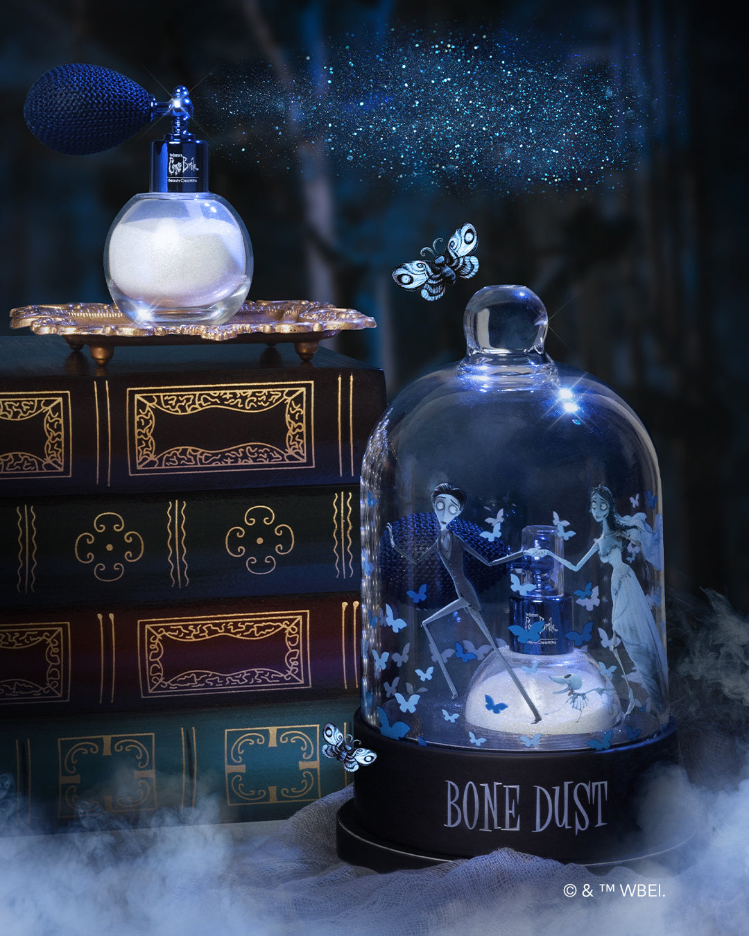 BEAUTY CREATIONS X TIM BURTON'S CORPSE BRIDE "BONE DUST" BODY & HAIR SHIMMER (1PC)