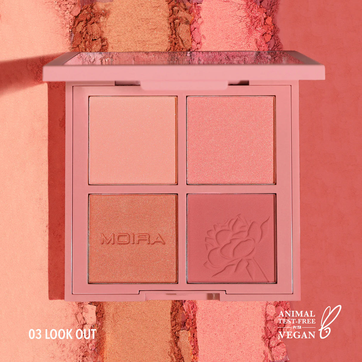 MOIRA- LOOK OUT- PRESSED PIGMENTS PALETTE- 1PC