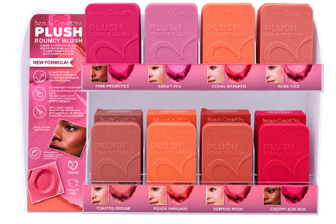 PRE SALE - BEAUTY CREATIONS - PLUSH COLLECTION - BOUNCY BLUSH DISPLAY PTD -