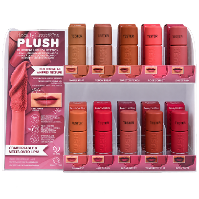 PRE SALE - BEAUTY CREATIONS - PLUSH COLLECTION - LIQUID LIPSTICK DISPLAY PTD -