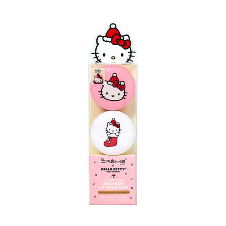 THE CREME SHOP- X HELLO KITTY-CHRISTMAS- MACARON LIP BALM DUO- 1PC