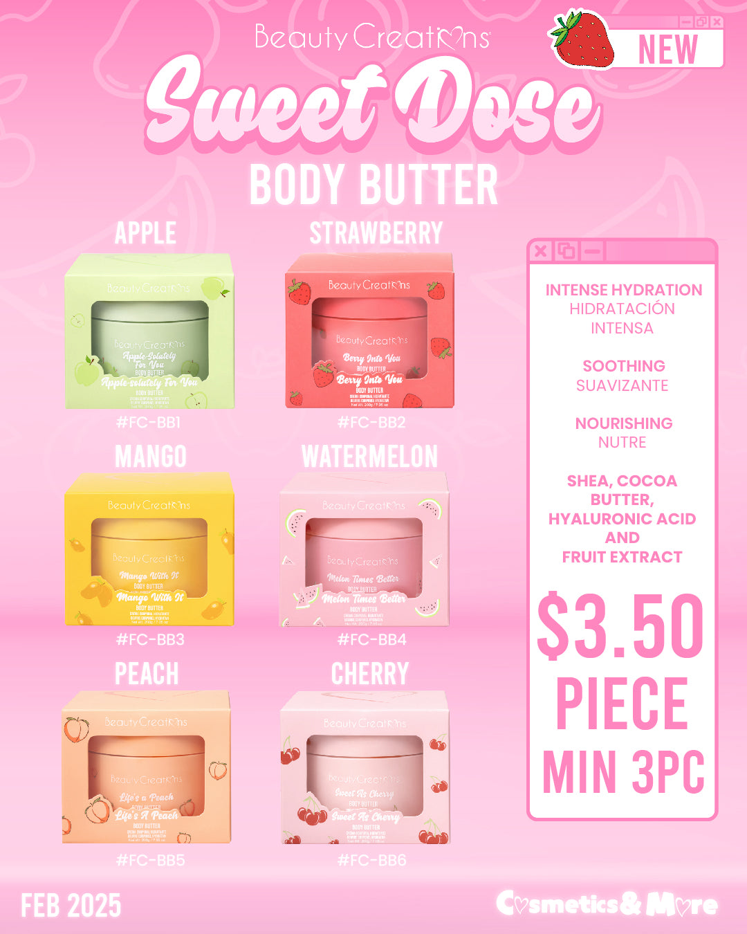 BEAUTY CREATIONS - SWEET DOSE BODY CARE - BODY BUTTER