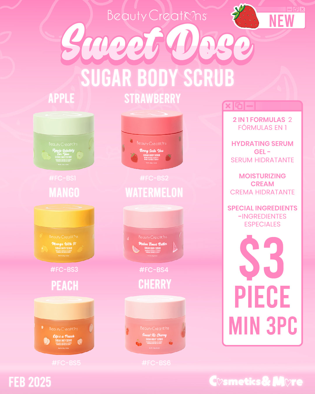 BEAUTY CREATIONS - SWEET DOSE BODY CARE - BODY SCRUB