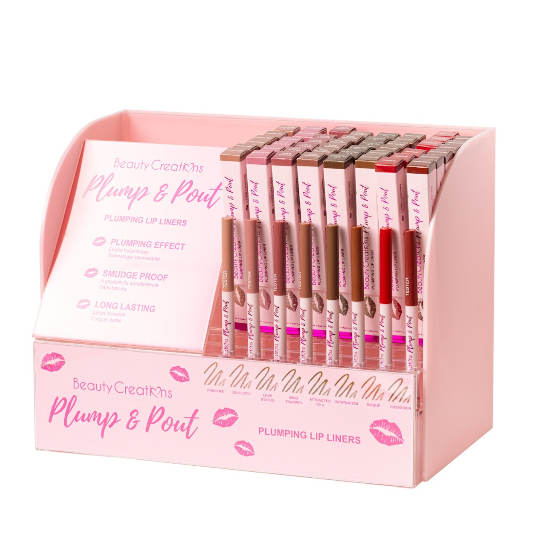 BEAUTY CREATIONS - PLUMP & POUT LINER DISPLAY