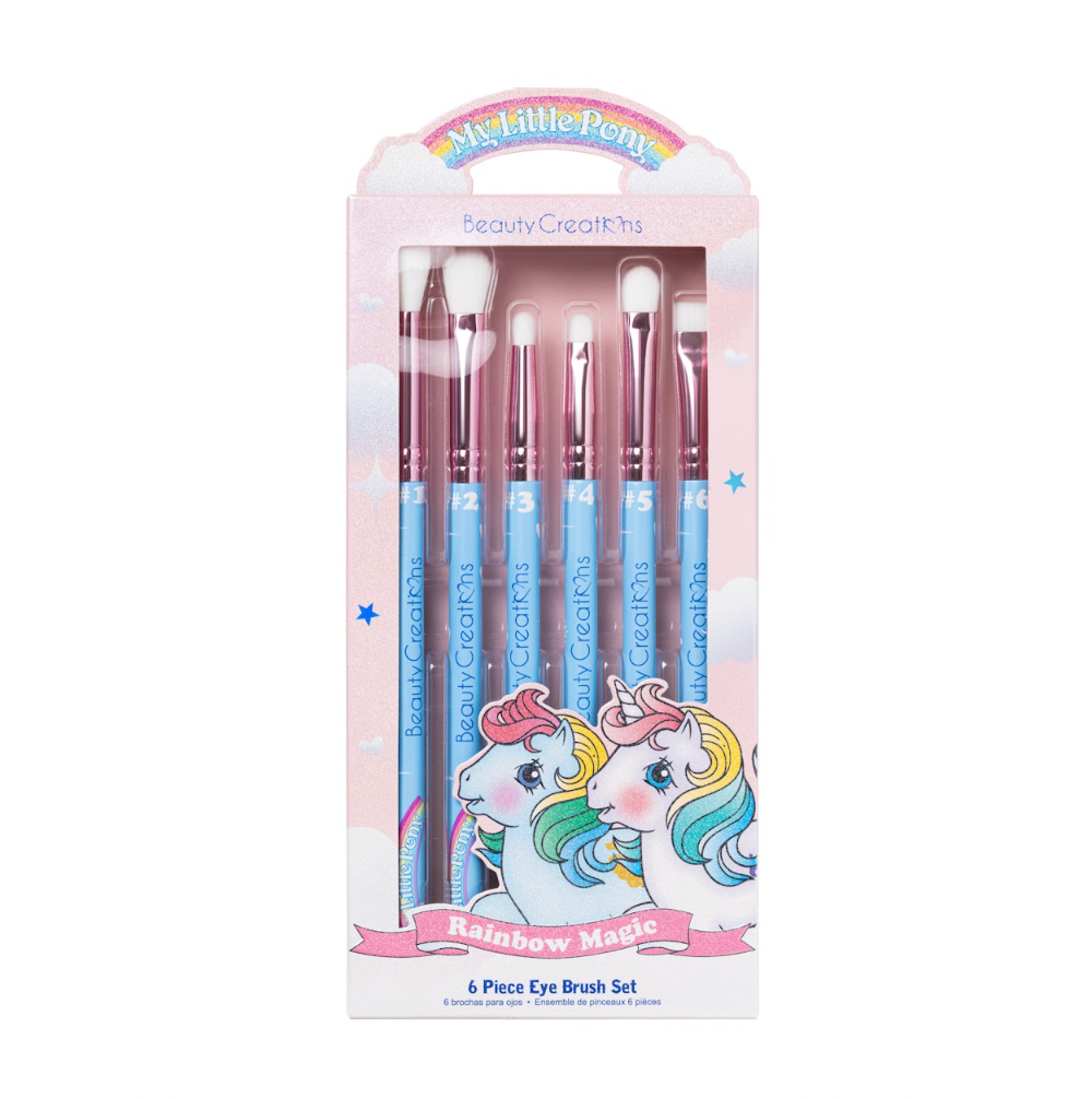 BEAUTY CREATIONS X LITTLE PONY - "RAINBOW MAGIC" 6 PIECES EYE BRUSH SET (1 SET)