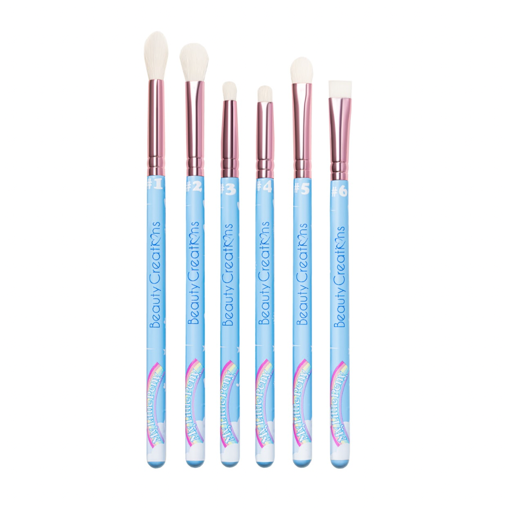 BEAUTY CREATIONS X LITTLE PONY - "RAINBOW MAGIC" 6 PIECES EYE BRUSH SET (1 SET)