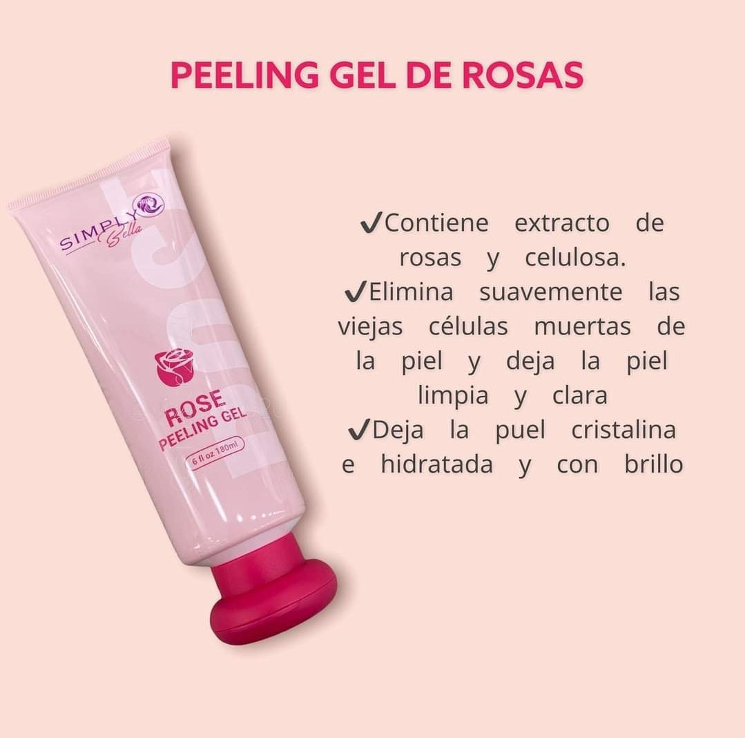 SIMPLY BELLA- GEL PEELING DE ROSAS - 1UD