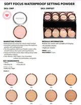 MOIRA- SOFT FOCUS WATERPROOF SETTING POWDER- 48PCS