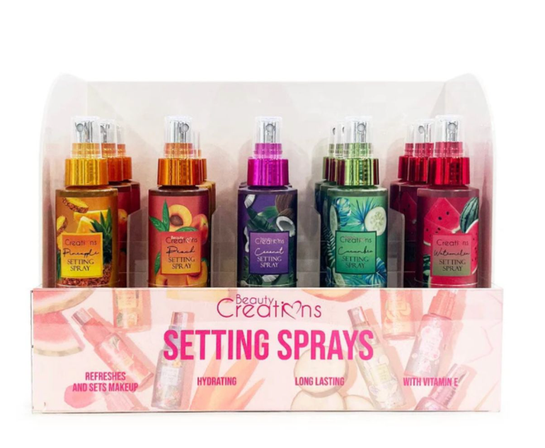 BEAUTY CREATIONS - SETTING SPRAY DISPLAY (6PC EACH +1 FREE TESTER = 35PC