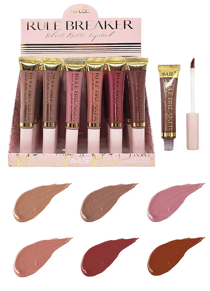 AMUSE - RULE BREAKER VELET MATTE LIPSTICK (24 PC)