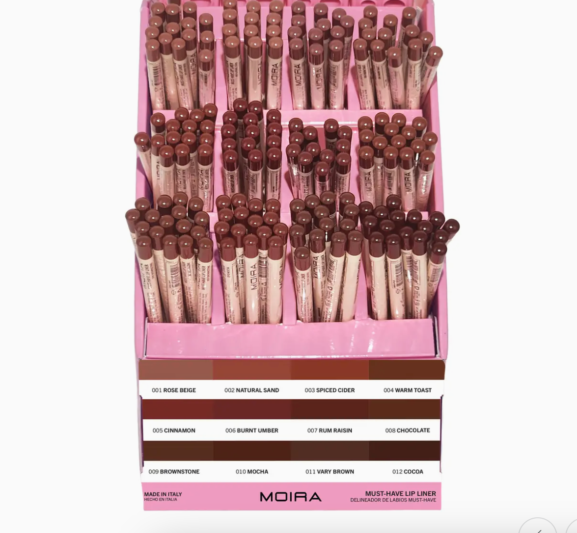 MOIRA-MUST HAVE LIP LINER - CARDBOARD DISPLAY