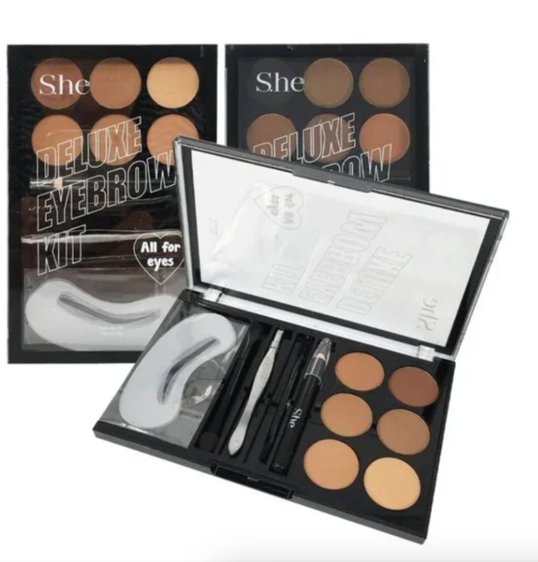 S.HE MAKEUP- DELUXE EYEBROW KIT (12PCS)