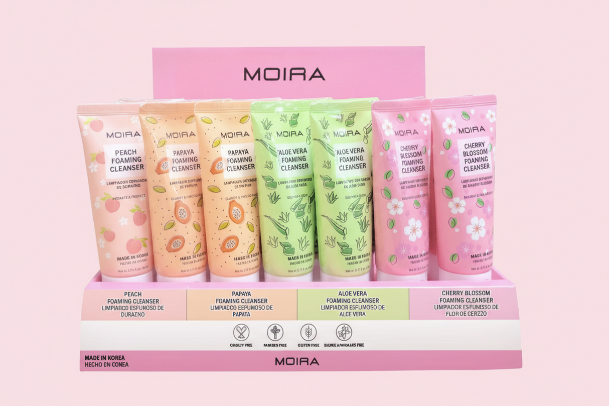 MOIRA- FOC FOAMING CLEANSER - CARDBOARD DISPLAY