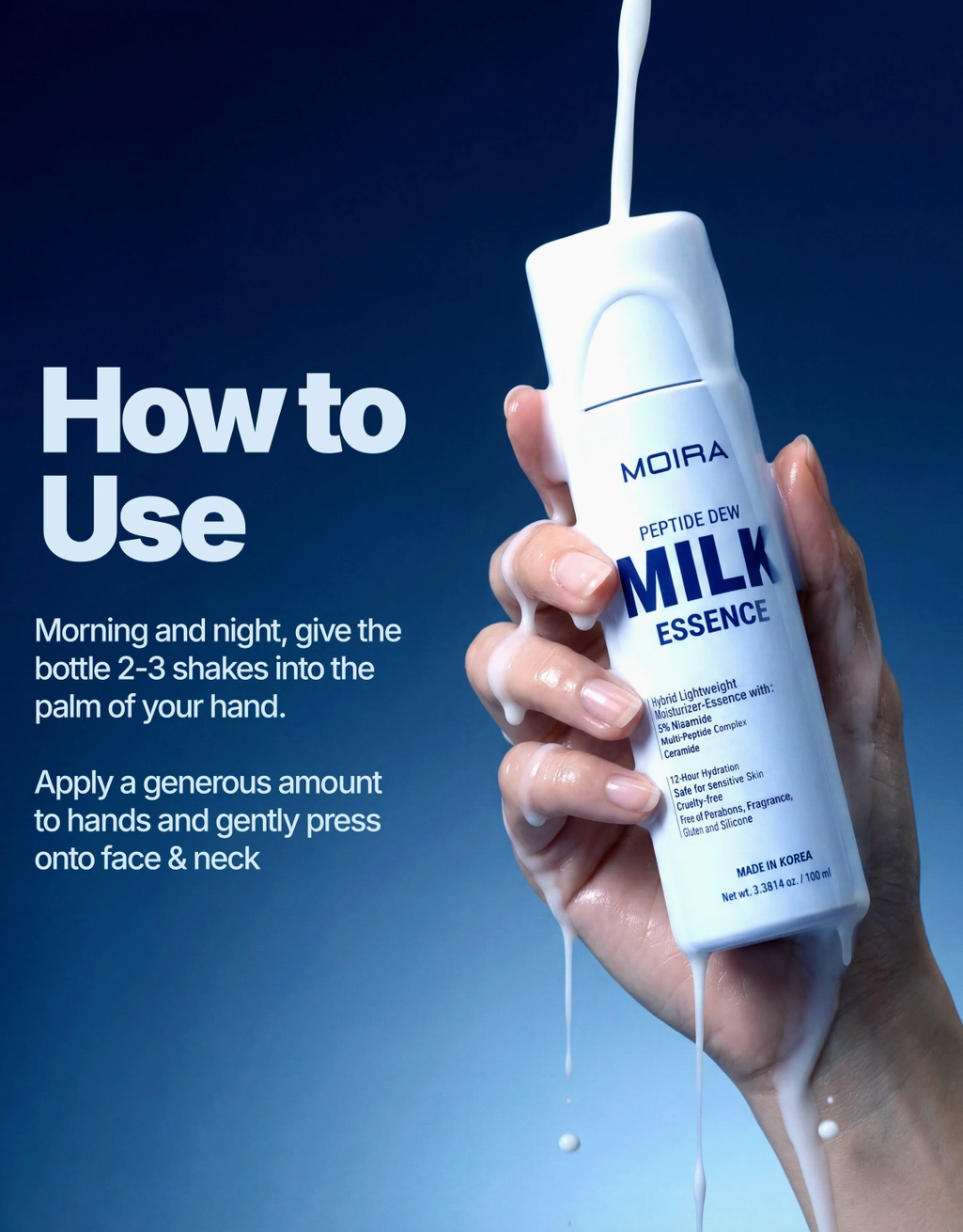 MOIRA - PEPTIDE DEW MILK ESSENCE (3PCS)