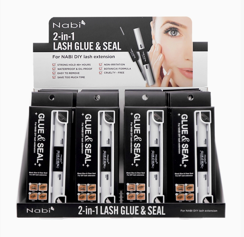 NABI- 2 EN 1 - LASH GLUE & SEAL (24PCS)