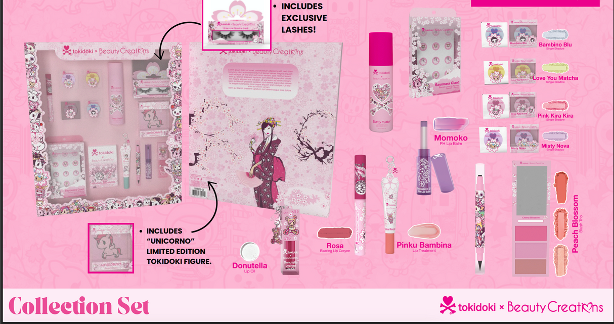 BEAUTY CREATIONS X TOKIDOKI- PR COLLECTION-1PC
