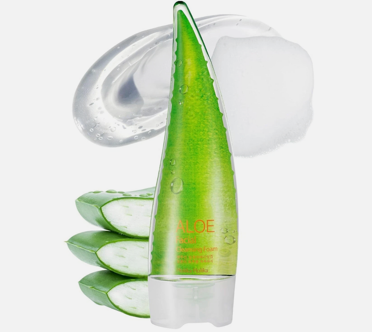 HOLIKA HOLIKA - ALOE FACIAL CLEASING FOAM-(1PC)