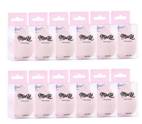 MISS LIL - MAKEUP SPONGES - 12 PCS