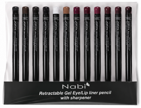 NABI- RETRACTABLE GEL EYE/LIP LINER PENCIL  (72PCS)