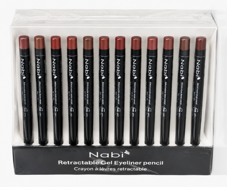 NABI- RETRACTABLE GEL EYE/LIP LINER PENCIL  (72PCS)