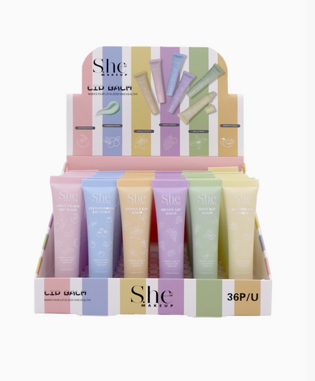 S.HE MAKEUP - LIP BALM - MAKES YOUR LIP GLOOSY AND HEALTHY (36PCS)