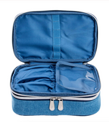 IMPRESSIONS VANITY - HELLO KITTY DENIM LAYERED MAKEUP BAG (1PC)