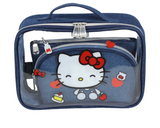 IMPRESSIONS VANITY - HELLO KITTY DENIM 3PC MAKEUP BAG SET (1PC)