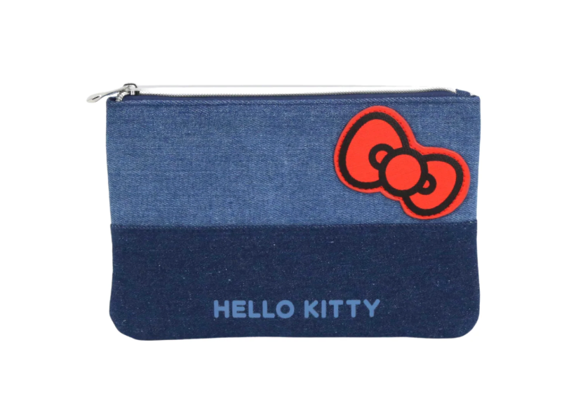 IMPRESSIONS VANITY - HELLO KITTY DENIM 3PC MAKEUP BAG SET (1PC)