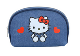 IMPRESSIONS VANITY - HELLO KITTY DENIM 3PC MAKEUP BAG SET (1PC)