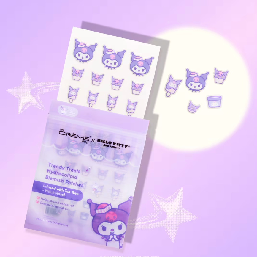 THE CRÉME SHOP - KUROMI TRENDY TREATS HYDROCOLLOID BLEMISH PATCHES - 1 PACK (6 PCS)