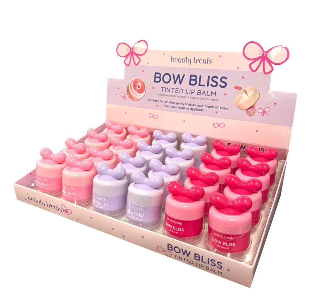 BEAUTY TREATS- BOW BLISS - TINTED LIP BALM (24PCS)