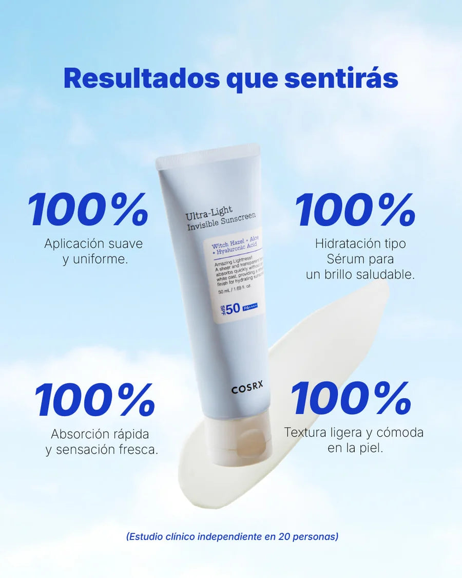 COSRX - ULTRA LIGHT INVISIBLE SUNSCREEN - (1PC)