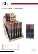 S.HE MAKEUP - LONG LASTING MATTE LIPSTICK 36PC