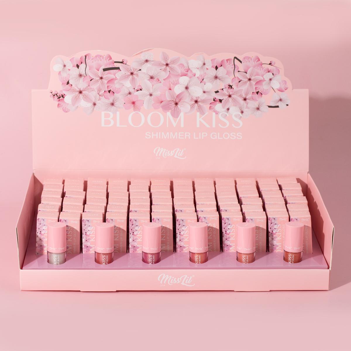 MISSLIL - BLOOM KISS SHIMMER LIP GLOSS (72PC DISPLAY + 1 TESTER PER COLOR)