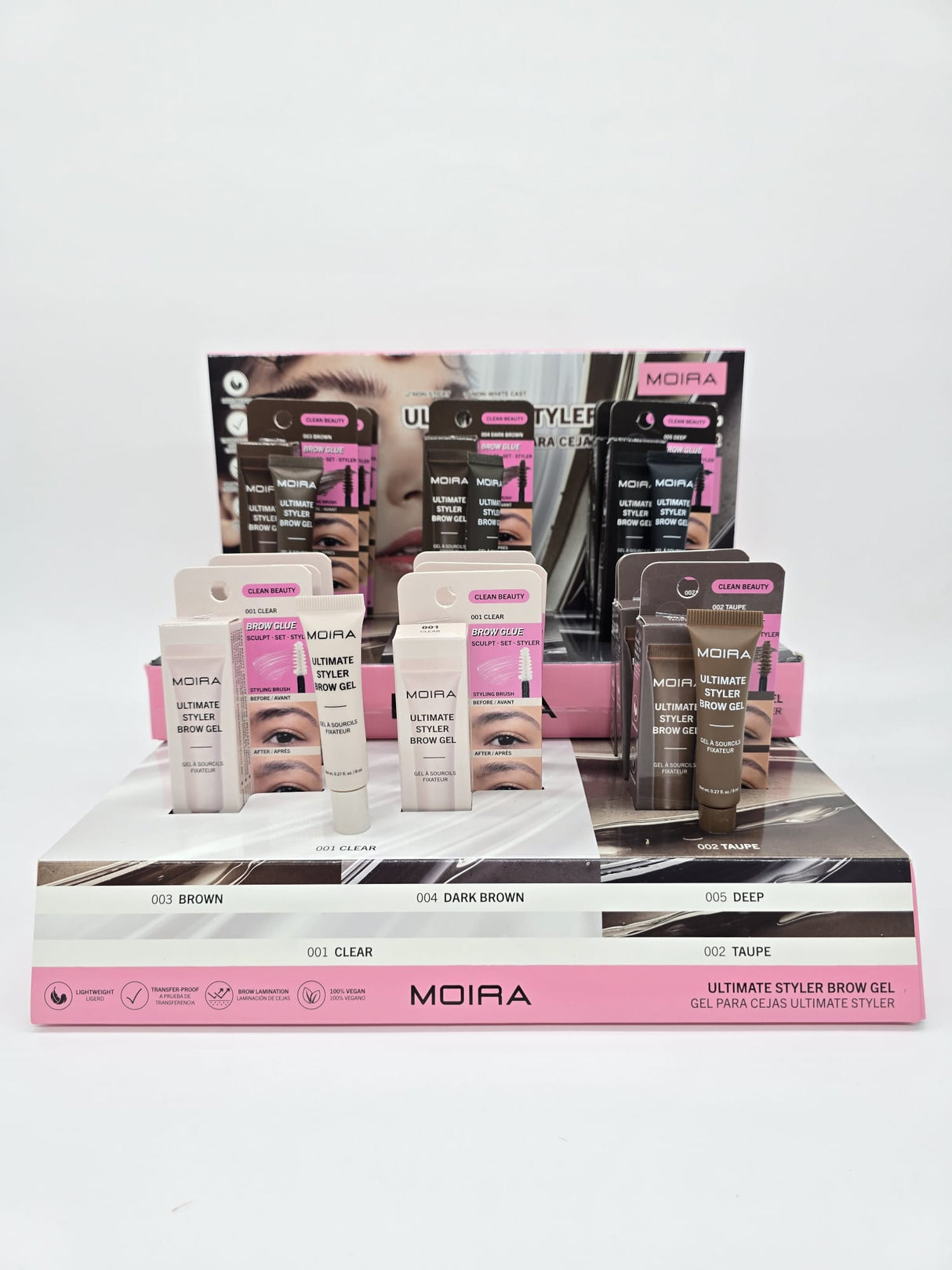 MOIRA- ULTIMATE STYLER - BROW GEL- 30PCS+ TESTERS