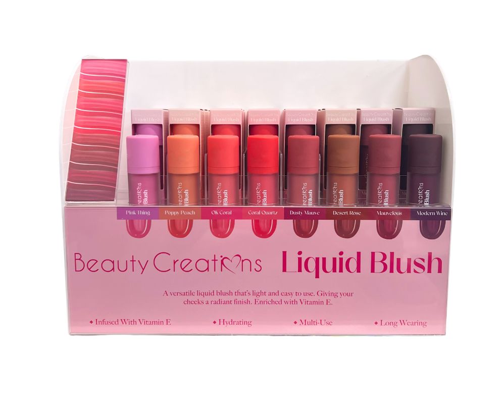BEAUTY CREATIONS- LIQUID BLUSH- FULL DISPLAY-48PCS + TESTERS