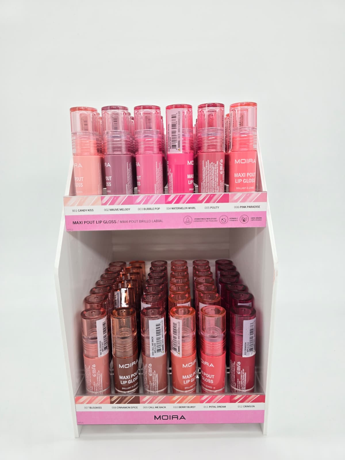 MOIRA- MAXI POUT- LIP GLOSS-72PCS